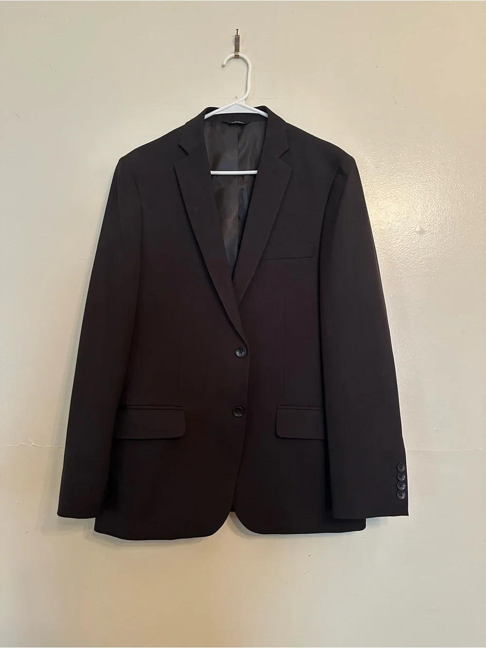 Men's Black Two-Button Blazer